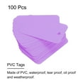 thumbnail image 2 of Uxcell Waterproof Wires Plastic Shipping Tags,1.18x1.97 Inch Purple 100Pcs, 2 of 6