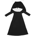 thumbnail image 4 of 1 juego de disfraz de monja para fiesta de cosplay, accesorio de Halloween, ropa de monja para mujeres adultas, 4 of 5