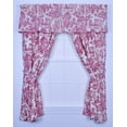 thumbnail image 4 of Victoria Parc Toile sur Mesure Fenêtre de Valence Curtain, Rouge, 4 of 5