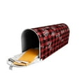 thumbnail image 5 of Naloa Red Buffalo Plaid Mailbox Covers Magnetic Post Box Cover Post Letter Box Cover Garden Decor-25.5x21 in, 5 of 8