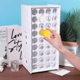 thumbnail image 4 of 72 Holes 360° Spining Rectangle Craft Paint Organizer for 2oz Craft Paints Spining Color Storage Containers Display Painting Tower Storage Stand Desk Organizer for making, 4 of 8