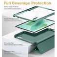 thumbnail image 2 of Suritch Case for iPad A16 11th Gen 11 inch 2025/iPad 10th Gen 10.9 inch with Screen Protector and Pencil Holder Tri-fold Stand Auto Wake/Sleep, Green, 2 of 7
