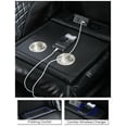 thumbnail image 3 of 2PCS Power Recliner Sofa Sets with Zero Gravity,Bass Speaker,Wireless Charger LED Light,Type-C/USB Port,Cup Holder,Faux Leather Electric Reclining Couch,Loveseat Set,5 Seater,Black, 3 of 8