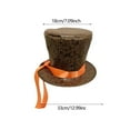 thumbnail image 7 of Top Hat Cowboy Hat Magician Hat Faux Suede Foldable Design for Men Women Masquerade Halloween Party, 7 of 7