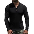 thumbnail image 3 of Iceglad Men's Polo Shirts long Sleeve Casual Slim Fit Shirts, 3 of 9