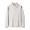 thumbnail image 1 of FAIWAD Mens Long Sleeve Shirts Casual Button Up Lapel Pullover Fall Winter Golf Work Shirts, 1 of 6