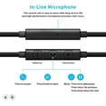 thumbnail image 4 of Wired Sport Earphone Running Earphone with Microphone and Remote Sweatproof and Noise-Resistant in Ear Earphone for Running Gym Jogging Workout Exercise (Blue), 4 of 6
