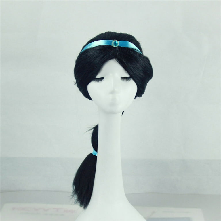 Girls Jasmine Braid Wig Princess Dress Up Costume Halloween