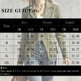 thumbnail image 2 of Sorvello Women’s Short Faux Suede Jacket Tailored Fit Notch Lapel Button Closure Structured Coat Gray XL, 2 of 6