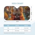thumbnail image 2 of Kdxio Valley Meditating Guinea Pig Print Windshield Sun Shade, Foldable Sun Blocker for Car,Truck,SUV Automotive Interior Sun Protection,Reflective Shade for Front Windshield(Medium), 2 of 6