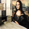 thumbnail image 2 of "Mona Lisa" Museum Collection 100% Polyester Fabric Shower Curtain, Size 70"x72", 2 of 3