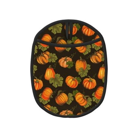 

Pumpkin Maple Falling Leaves Pot Holders for Kitchen - Heat Resistant Oven Mitts Hot Pads with Pocket Non Slip Silicone Pot Holders Cuteness Hanging Loop Potholders for Kitchen Baking