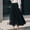 Black, variant on Fesfesfes Women Skirt Solid Skirt Strap Ladies Floral Skirts Mesh High Waist Skirt Pleated Skirt Tops on