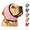 Pink, variant on Noise Cancelling Ear Muffs for Dogs,Soft Dog Ear Wrap with Adjustable Chin Strap for Fireworks,Thunder,Vacuum,Grooming and Travel