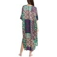 thumbnail image 2 of Natori womens  Tapestry Zip Caftan, m, Purple, 2 of 3