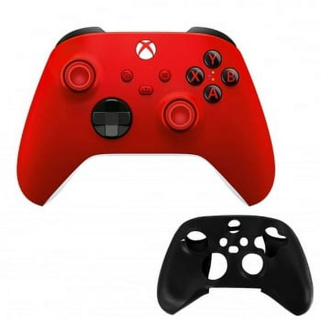 Microsoft Xbox Series X/S Controller in Red with Silicone Sleeve Xbox Series