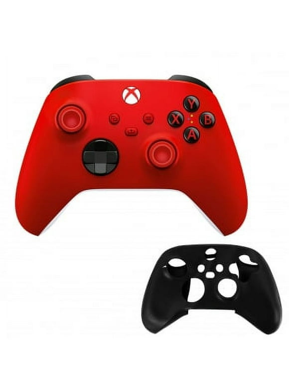 Microsoft Xbox Series X/S Controller in Red with Silicone Sleeve Xbox Series