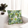 thumbnail image 6 of Yiaed Green Tropical Print Pillow Covers Super Soft Decorative Square Throw Pillow Covers Case Cushion Covers for Sofa Couch Bedroom Car Decor（No pillow core）-22"x22", 6 of 7