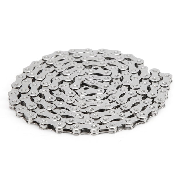 Cadena de Velocidad de 12 Velocidadas, Material de Acero de Carbono de Plata Brillante Electroplacado de acero de Alta Resistencia Al Eje de Acero Al CarbroBono de la Bicticleta de