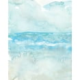 thumbnail image 2 of Kamdon Kreations 12x14 White Modern Wood Framed Museum Art Print Titled - Aqua Waves, 2 of 4