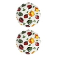 thumbnail image 1 of Juego 2 Bowl Galerias El Triunfo Ceramica Blanca Diseño Chiles Morrones 21.5 cm, 1 of 5