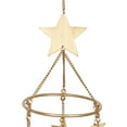 thumbnail image 5 of DecMode 39" Gold Metal Moon and Star Windchime, 5 of 9
