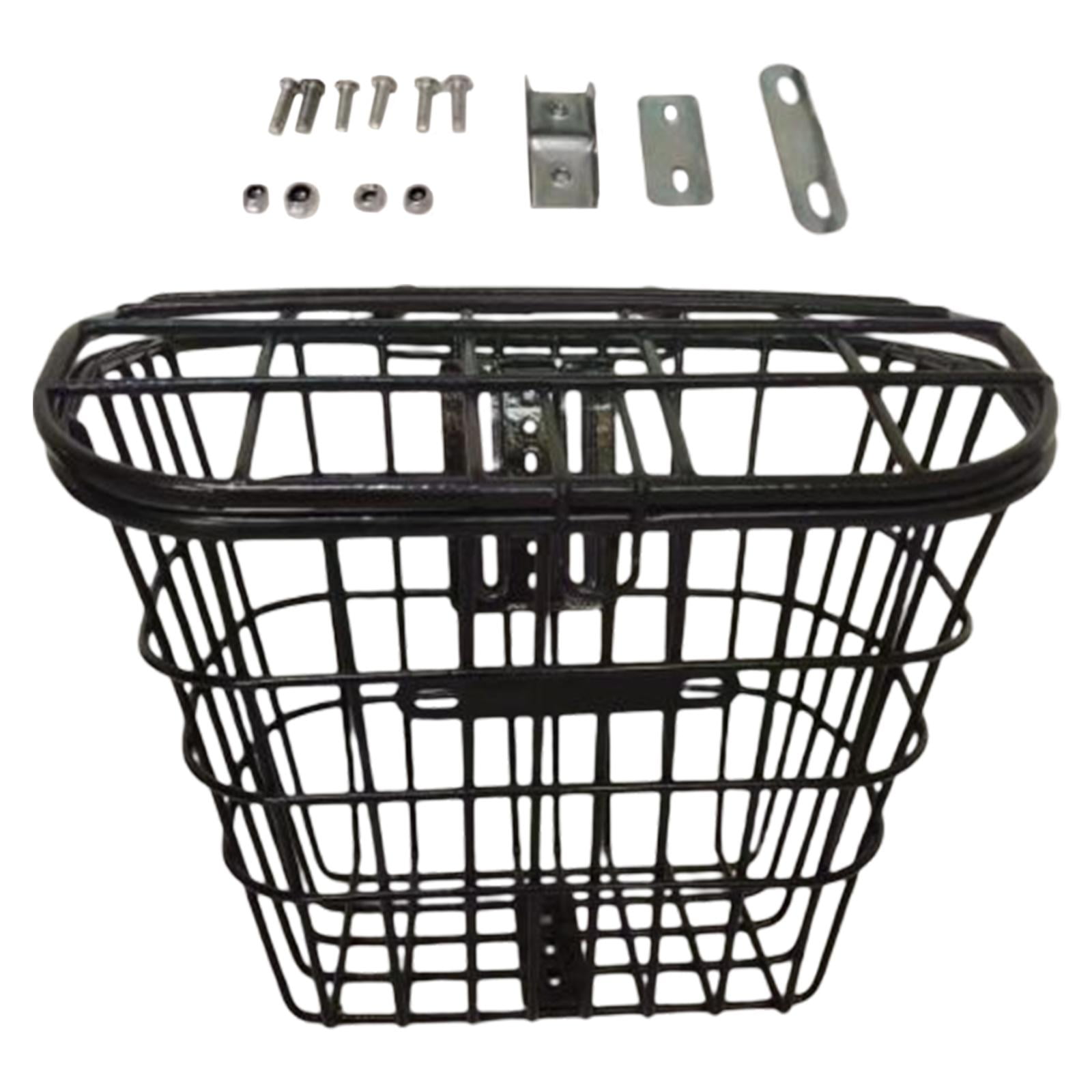 Bike Front Basket Durable Cycling Carrier Detachable Basket Folding Bike