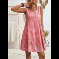 thumbnail image 4 of Vestidos de Verano para Mujer 2025, Sueltos, Informales, para Playa, Sin Mangas. Rojo M, 4 of 10