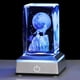 thumbnail image 1 of Lámpara de Lobo de Cristal 3D YWHL con Base de Luz LED, 1 of 9