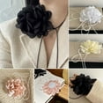 thumbnail image 7 of Women Retro Flower Choker Necklace,Solid Color Elegant Lace Adjustable Strappy Collar Necklace, 7 of 7