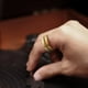 thumbnail image 4 of Anillo King Will Intertwine de acero inoxidable dorado de 8 mm para hombre, 4 of 7