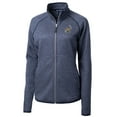 thumbnail image 2 of Women's Cutter & Buck  Heather Navy ETSU Buccaneers Vault Mainsail Sweater-Knit Full-Zip Jacket, 2 of 3
