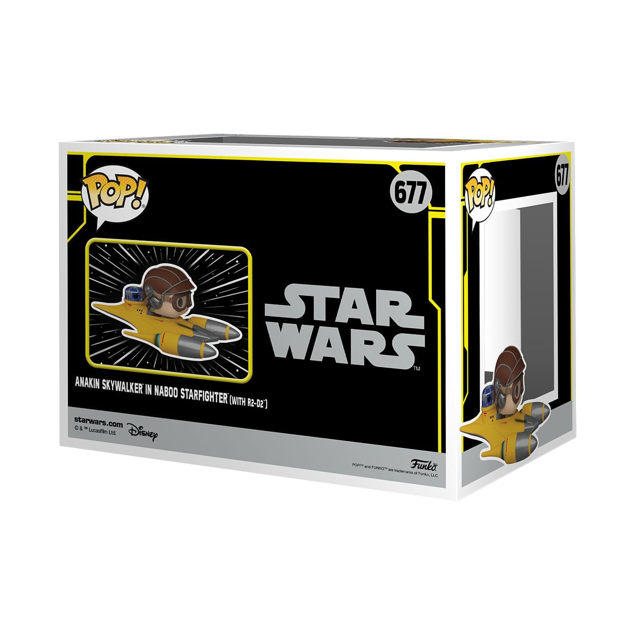 Funko Pop! Ride Super Deluxe: Star Wars Hyperspace Heroes - Anakin in Naboo Sarfighter with R2-D2, Exclusive