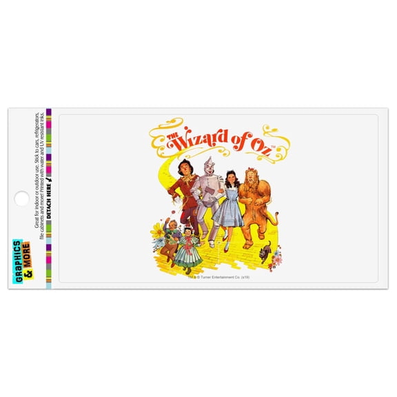 The Wizard of Oz Yellow Brick Road Automotive Car Refrigerator Locker Vinyl Magnet