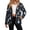 Blue Christmas Tree, variant on SCRAWLGOD Fleece Jacket for Ladies Snap Shacket Skull Guitar Rock Music Warm Winter Sherpa Lined Halloween Coat, 2026 Trendy Cardigan, Lapel Collar, 2 Side Pockets, Lightweight, 3X-Large