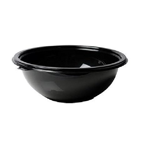 Fineline Settings 5320-BK, 32 Oz. Black PET Salad Bowls with Clear ... Fineline Settings 5320-BK, 32 Oz. Black PET Salad Bowls with Clear ...