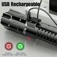 thumbnail image 3 of Portable USB Rechargeable Powerful Long Range Focus Flashlight with ABS Strong Light for Outdoor Mini LED Function, 3 of 6