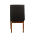 thumbnail image 4 of ACME Gilsea Side Chair (Set-2) in Fabric & Brown Synthetic Leather & Brown, 4 of 8