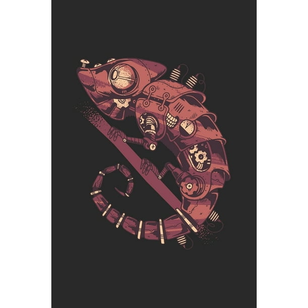 Agenda Hebdomadaire Planificateur Motif Steampunk Cameleon A5 12 Mois 2 Pages Par Semaine Liste