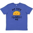 thumbnail image 3 of Inktastic My Titi Loves Me with Taco Illustration Youth T-Shirt, 3 of 5