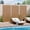 Brown, variant on MAYEERTY 72x35x16 Inch Brown Galvanized Steel Privacy Screen, 6 Piece Set for Outdoor Garden