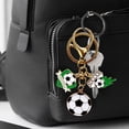 thumbnail image 5 of Metal Football Souvenir Keychain, Sports Fan Pendant With Intricate Design, for Car Ornament and Daily Use, D, 5 of 5