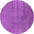 thumbnail image 1 of Ahgly Company Indoor Round Oriental Purple Industrial Area Rugs, 3' Round, 1 of 4