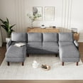 thumbnail image 2 of U-shaped Combination Sofa, Sponge-filled Cushion Sectional Couch for Living Rooms, 2 of 11