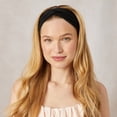 thumbnail image 2 of Kitsch Recycled Fabric Fashion Headband, Black and Camel, 2 Pack, 2 of 7