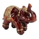 thumbnail image 3 of Estatua de elefante de resina duradera, bonita y elegante, atrae riqueza, decoración de elefante de esquina redonda para el hogar, dormitorio, oficina, 3 of 5
