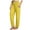 Yellow, variant on fartey Prime Day Deals Today 2025 Women Summer Yoga Pants With Pockets Drawstring Elastic Waist Pants Casual Solid Color Roomy Fit Joggers Trousers