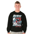 thumbnail image 4 of The Smurfs Kanji Rise and Grind Men Big & Tall Sweatshirt Brisco Brands 5X, 4 of 5