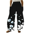 thumbnail image 2 of Simua Womens Palazzo Pants Flowy High Waist Straight Leg, 2 of 5