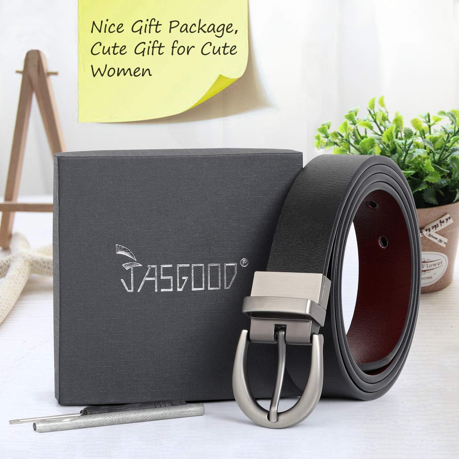 3415 Women Leather Reversible Belt, Ladies Belt For Jeans With Rotated Women Leather Reversible Belt, Ladies Belt for Jeans with  main image 2